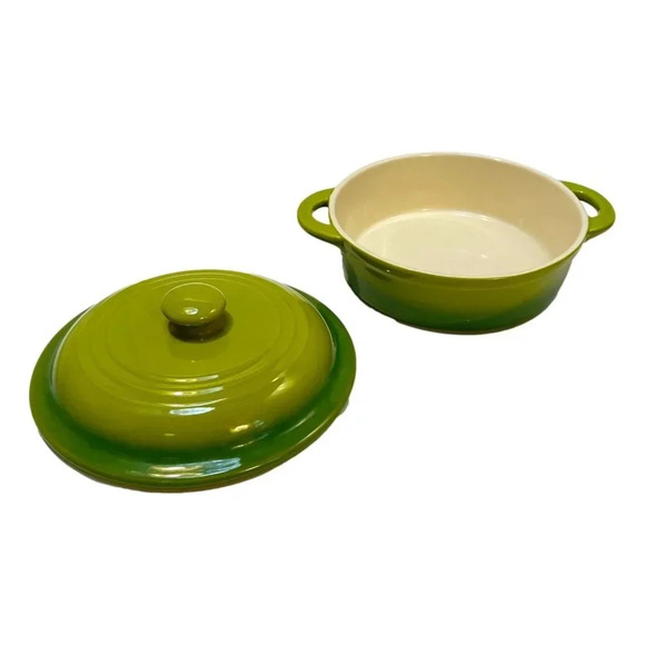 Denby Casserole Green Cream with Lid Pottery Ceramic UK - Picture 3 of 10